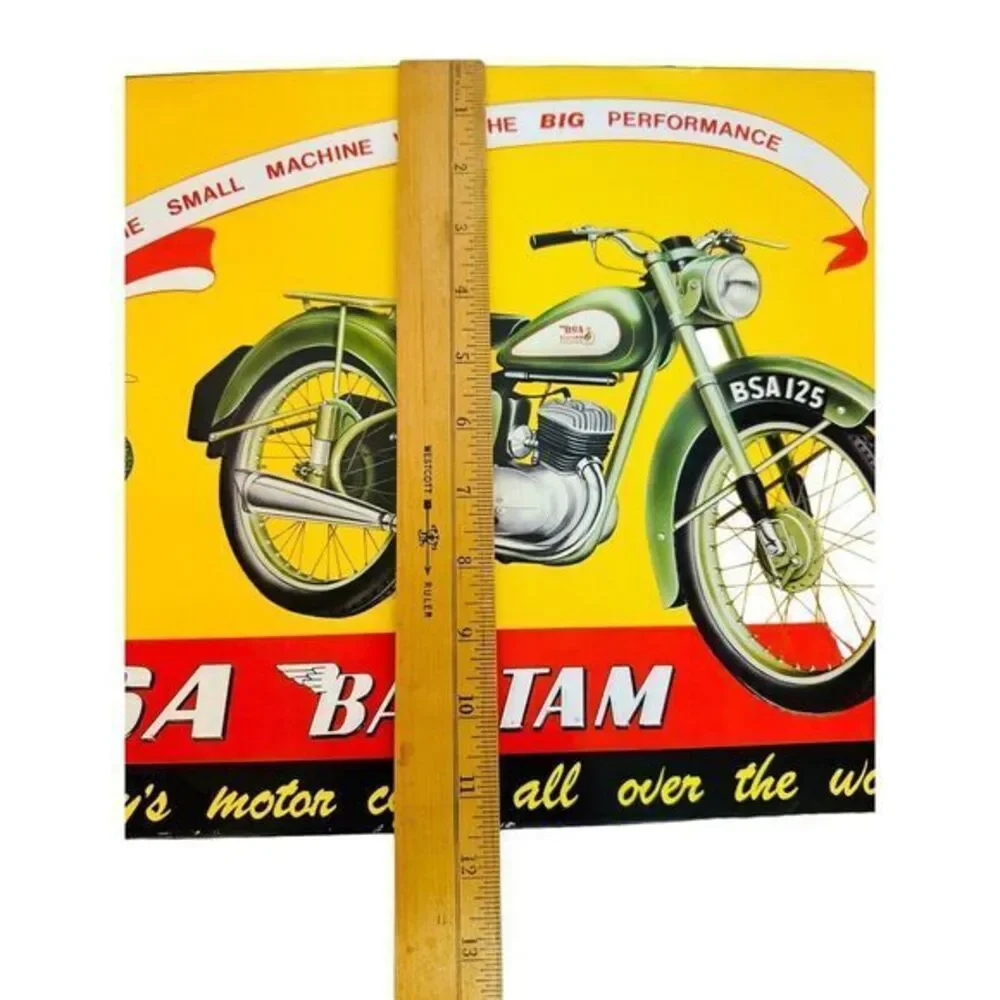Metal Sign Vintage BSA‎ BANTAM Motorcycle Metal Sign 15